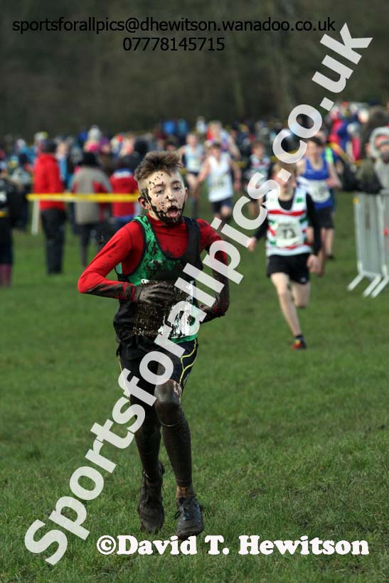 Boys under-15 Northern Cross Country Champs., Witton Park, Blackburn. Photo: David T. Hewitson/Sports for All Pics